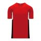 Athletic Knit BA1763-414 One Button Baseball Jersey - Red/White/Black - Primary