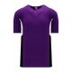 Athletic Knit BA1763-438 One Button Baseball Jersey - Purple/White/Black - Primary