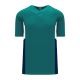 Athletic Knit BA1763-456 One Button Baseball Jersey - Pacific Teal/White/Navy - Primary