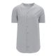 Athletic Knit BA5200-012 Full Button Baseball Jersey - Grey - Primary