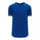 Athletic Knit BA5500-TOR568 Full Button Baseball Jersey - Royal/White - Primary