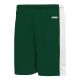 Athletic Knit BS9145-260 Pro Basketball Shorts - Dark Green/White - Primary